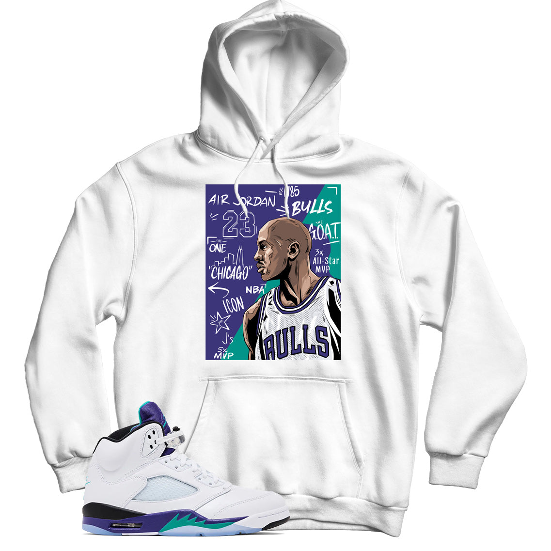 jordan 5 grape hoodie