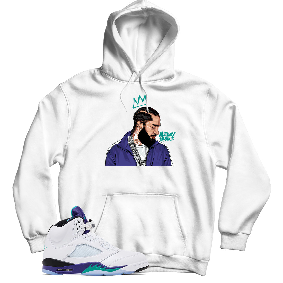 Hoodie Match Jordan 5 Grape