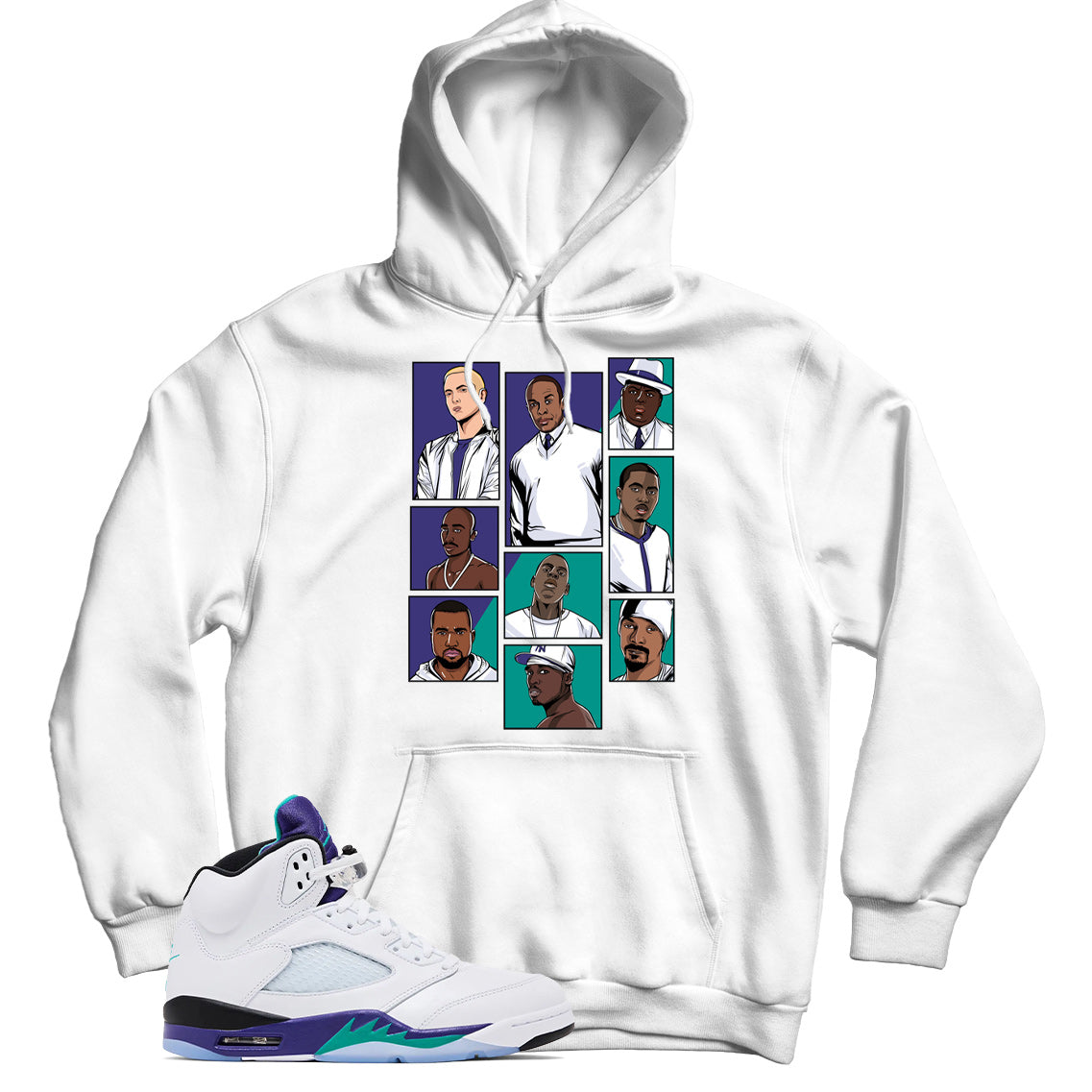 jordan 5 grape hoodie