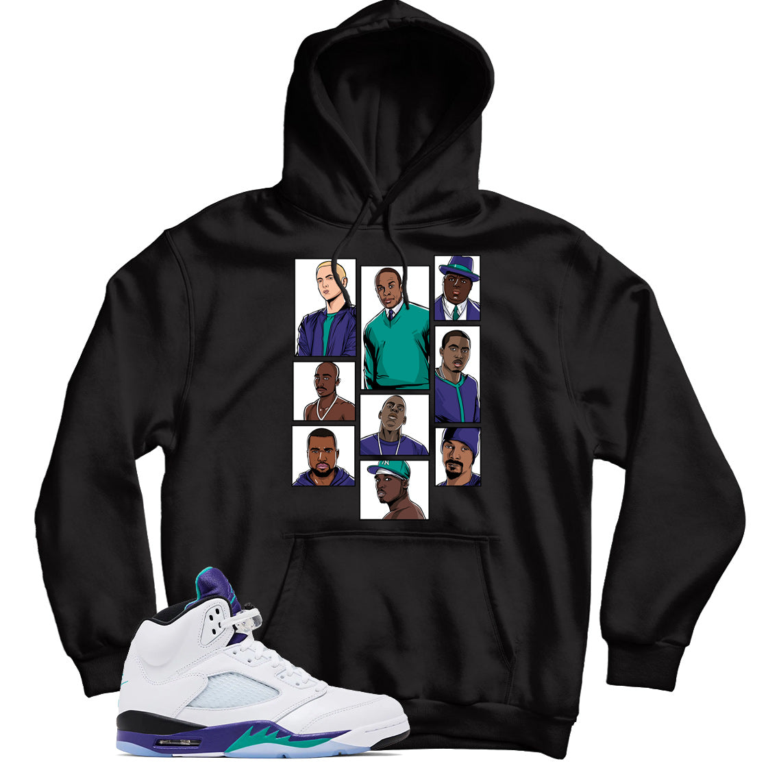 Jordan 5 Grape Hoodie
