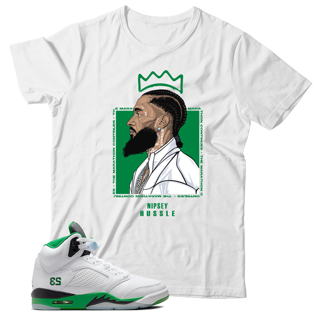 Jordan 5 Lucky Green shirt