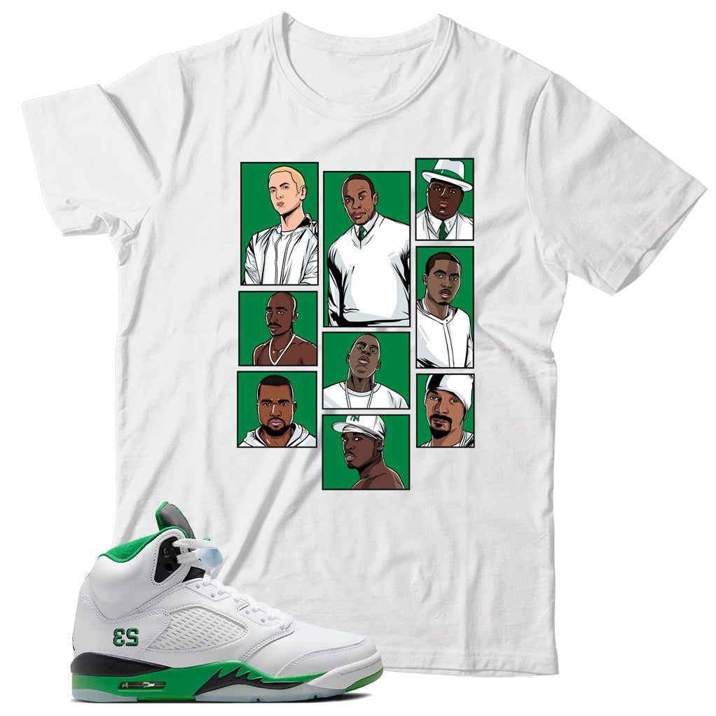 Jordan 5 Lucky Green shirt