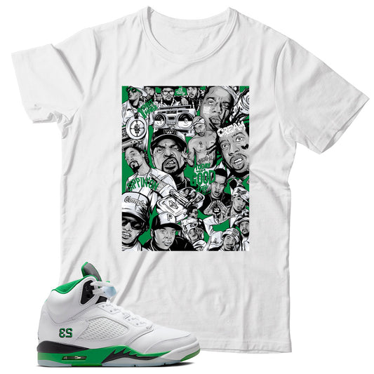 Jordan 5 Lucky Green shirt