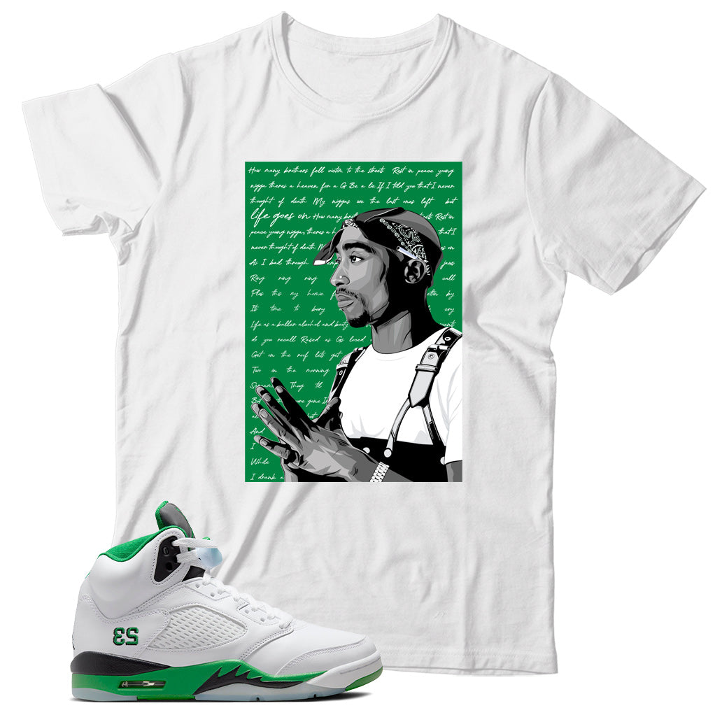 Jordan 5 Lucky Green shirt