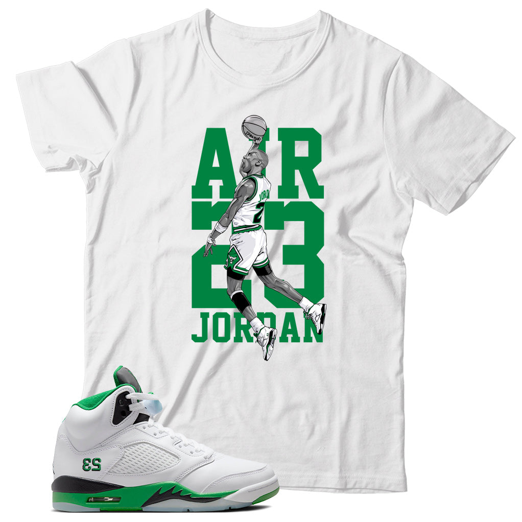 Jordan 5 Lucky Green shirt