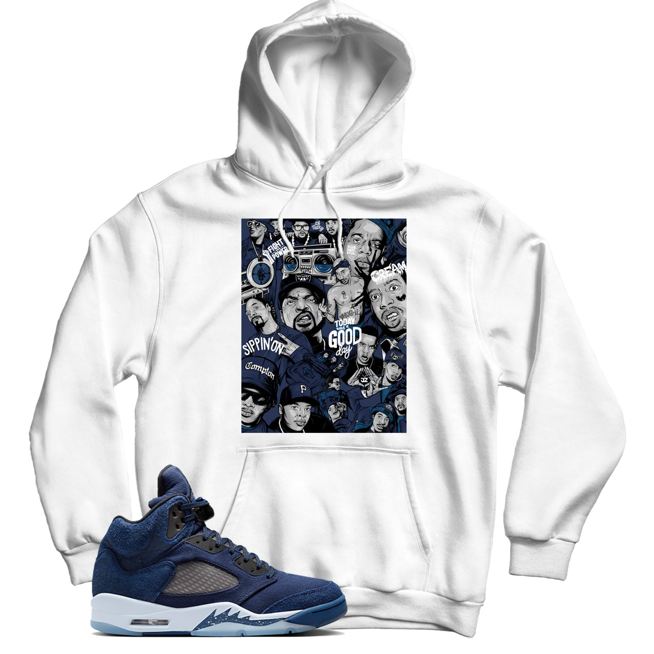 Jordan 5 Midnight Navy hoodie