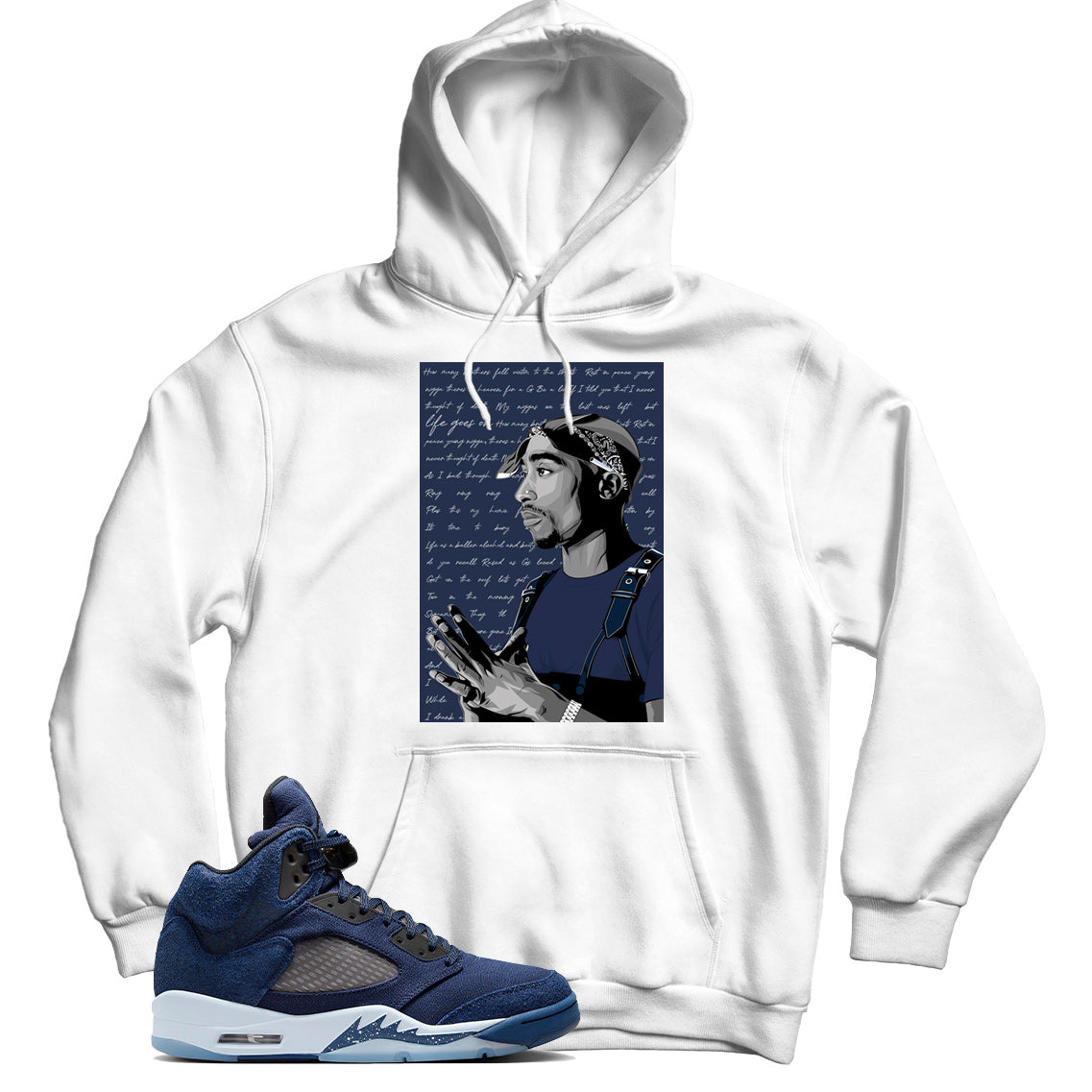 Hoodie Match Jordan 5 Midnight Navy