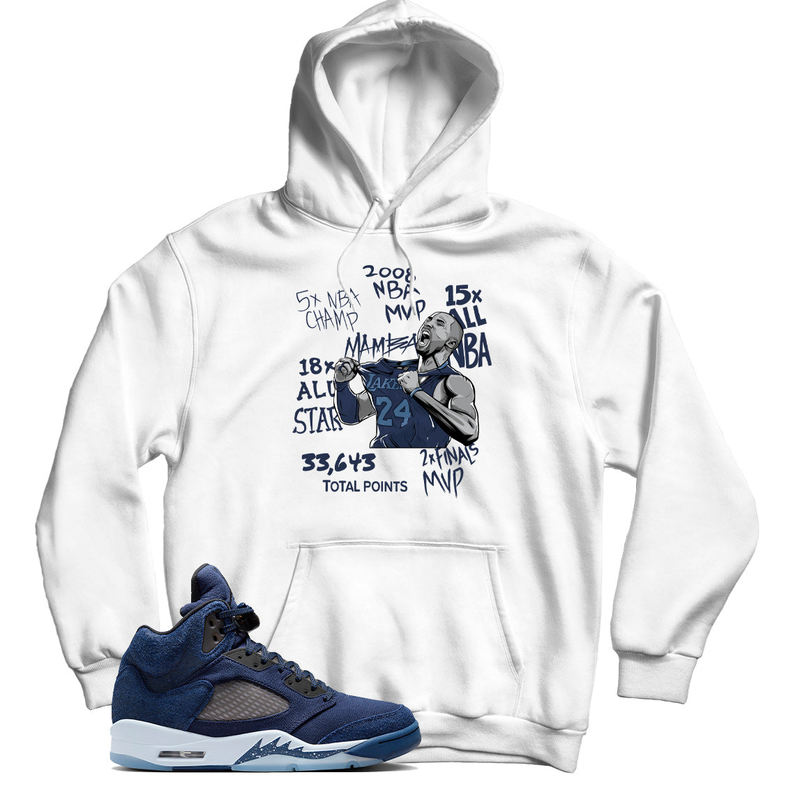 Jordan 5 Midnight Navy hoodie