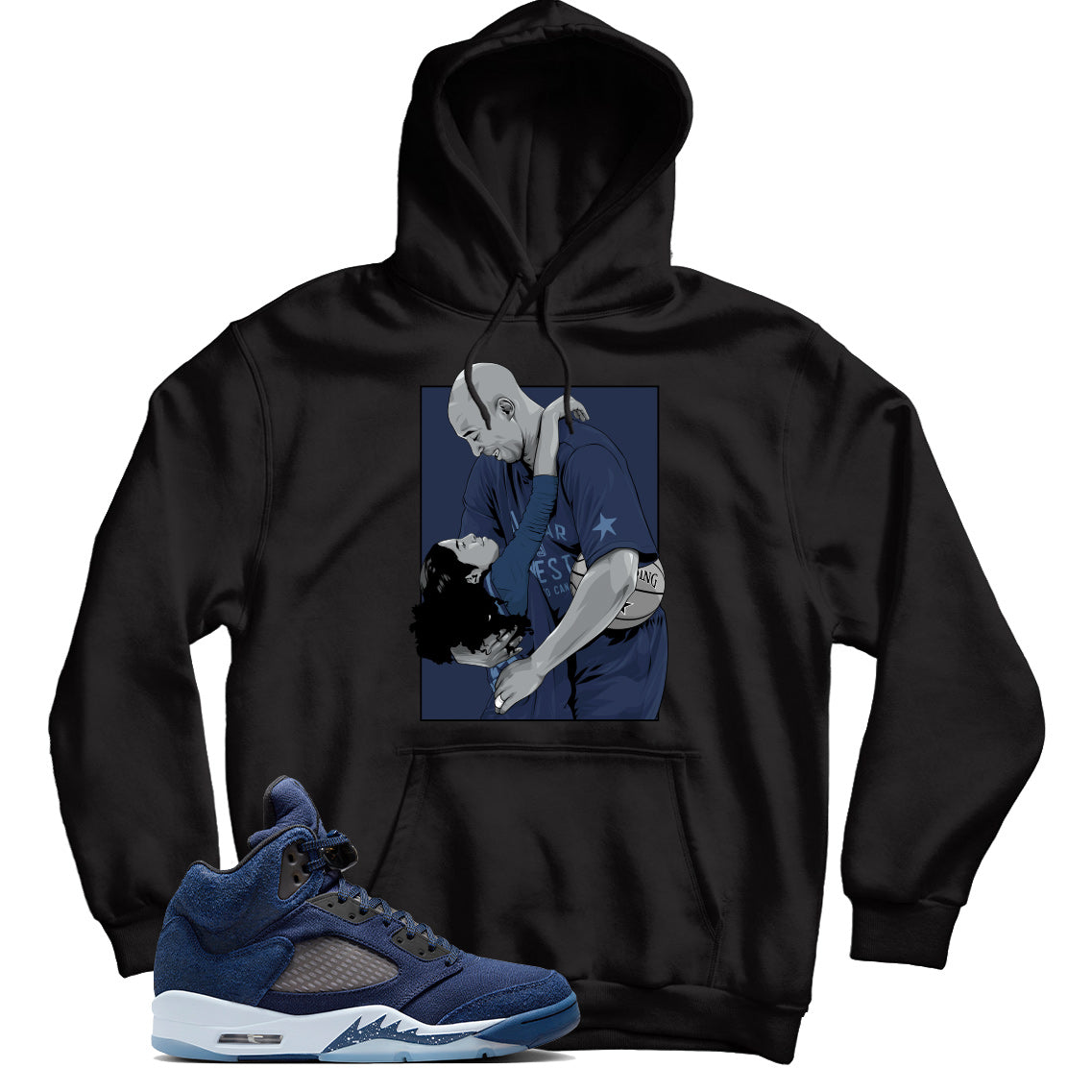 Jordan 5 Midnight Navy hoodie