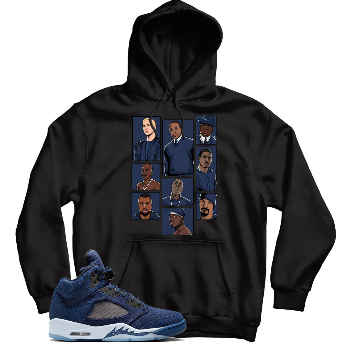 Jordan 5 Midnight Navy hoodie