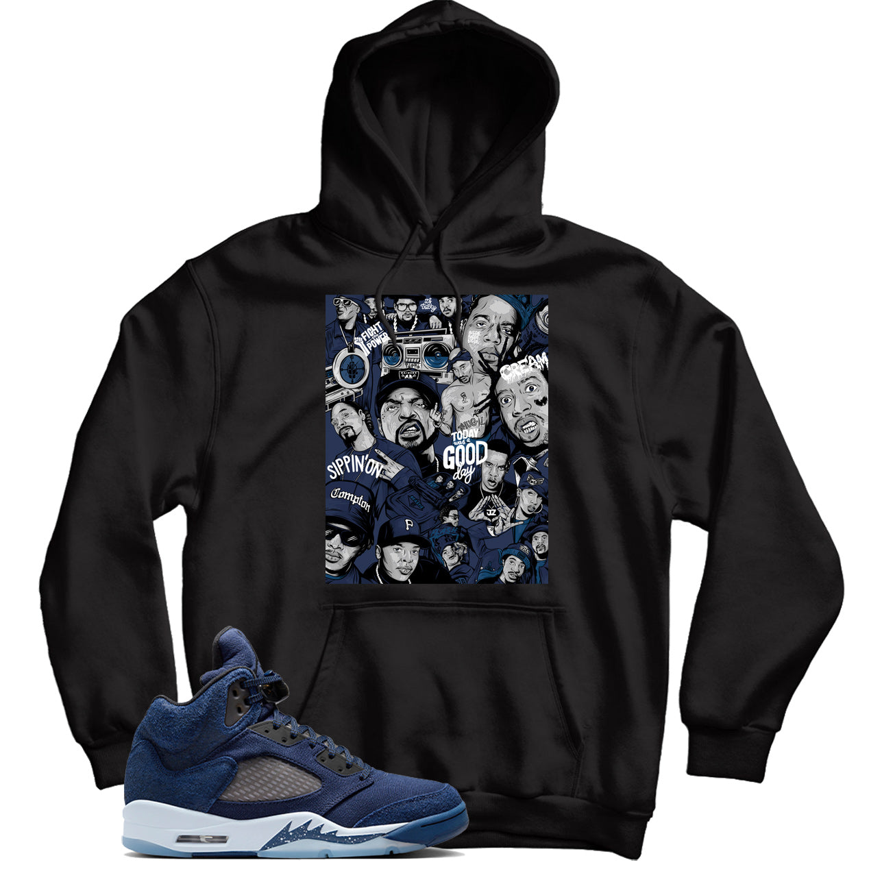 Jordan 5 Midnight Navy hoodie