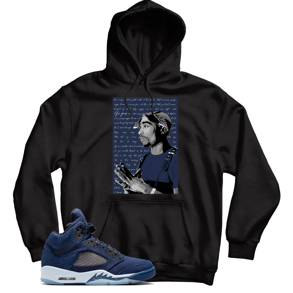 Hoodie Match Jordan 5 Midnight Navy