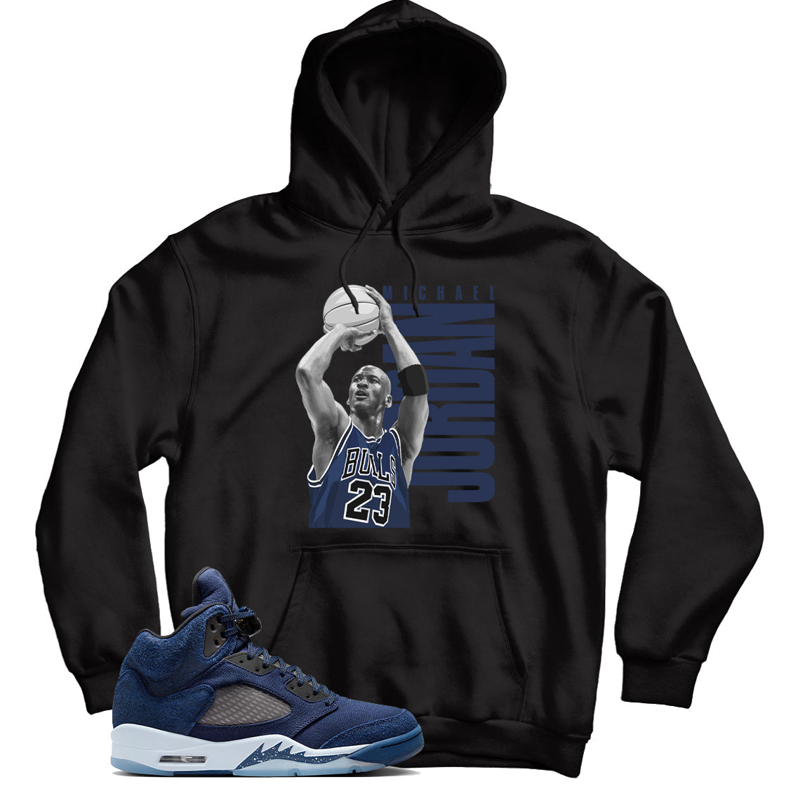 Jordan 5 Midnight Navy hoodie