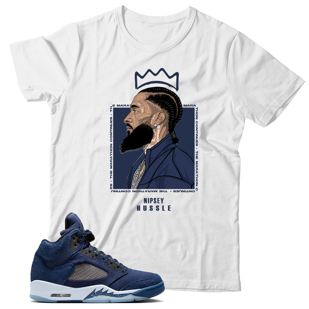 Jordan 5 Midnight Navy shirt