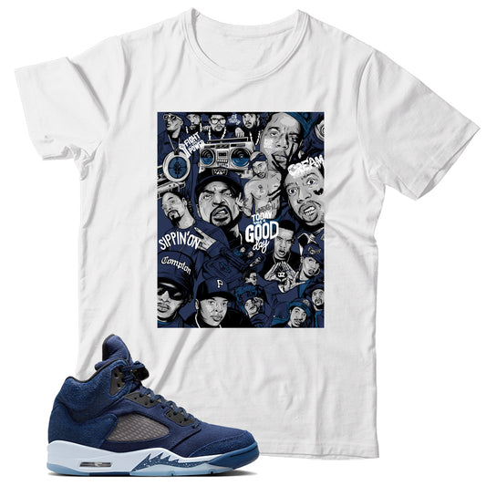 Jordan 5 Midnight Navy shirt