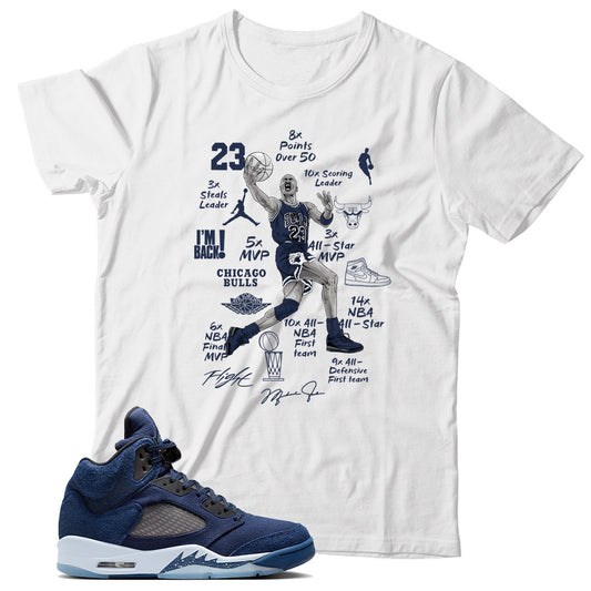 Jordan 5 Midnight Navy shirt