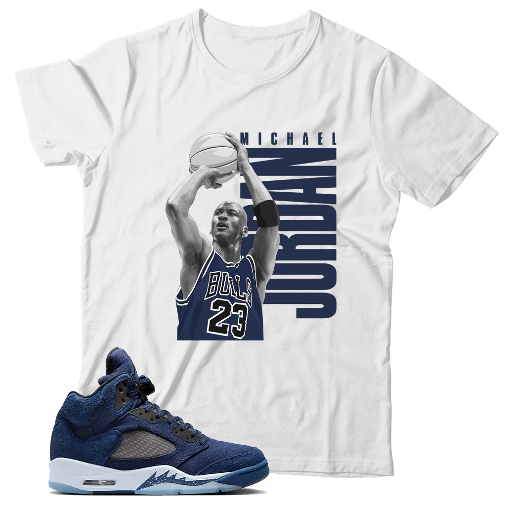 Jordan 5 Midnight Navy shirt