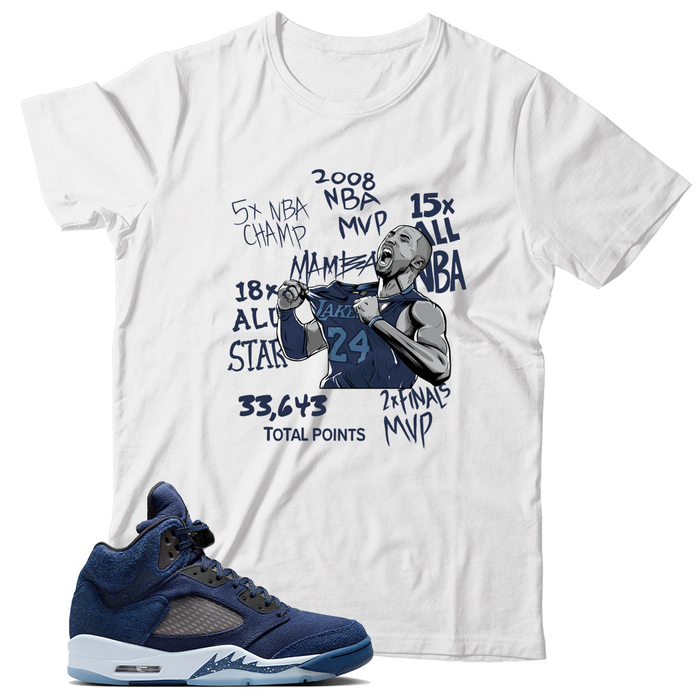 Jordan 5 Midnight Navy shirt