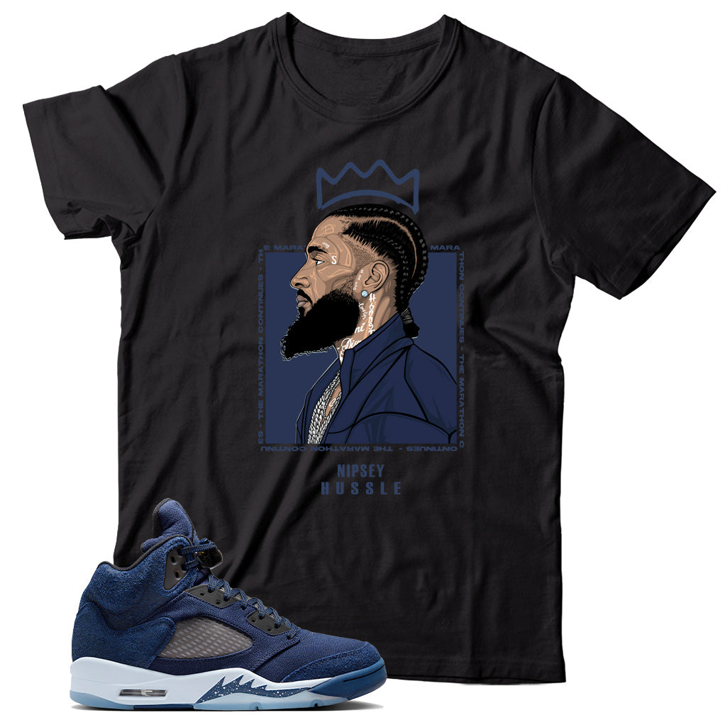 Jordan 5 Midnight Navy shirt