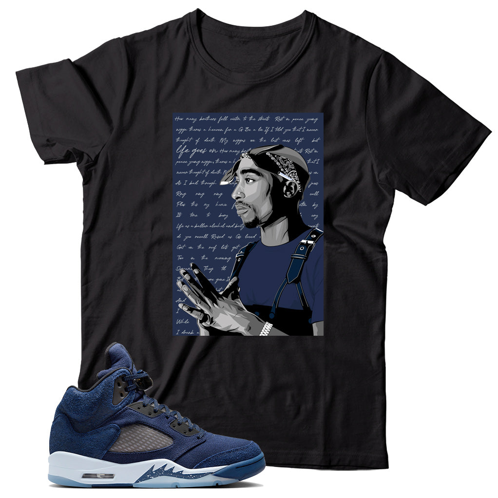 Jordan 5 Midnight Navy shirt