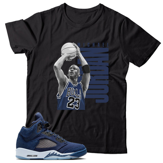 Jordan 5 Midnight Navy shirt