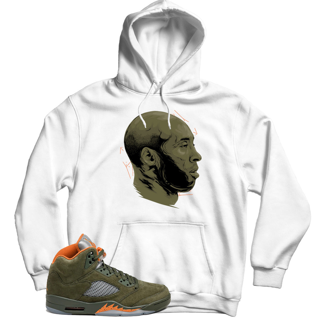 Jordan 5 Olive hoodie