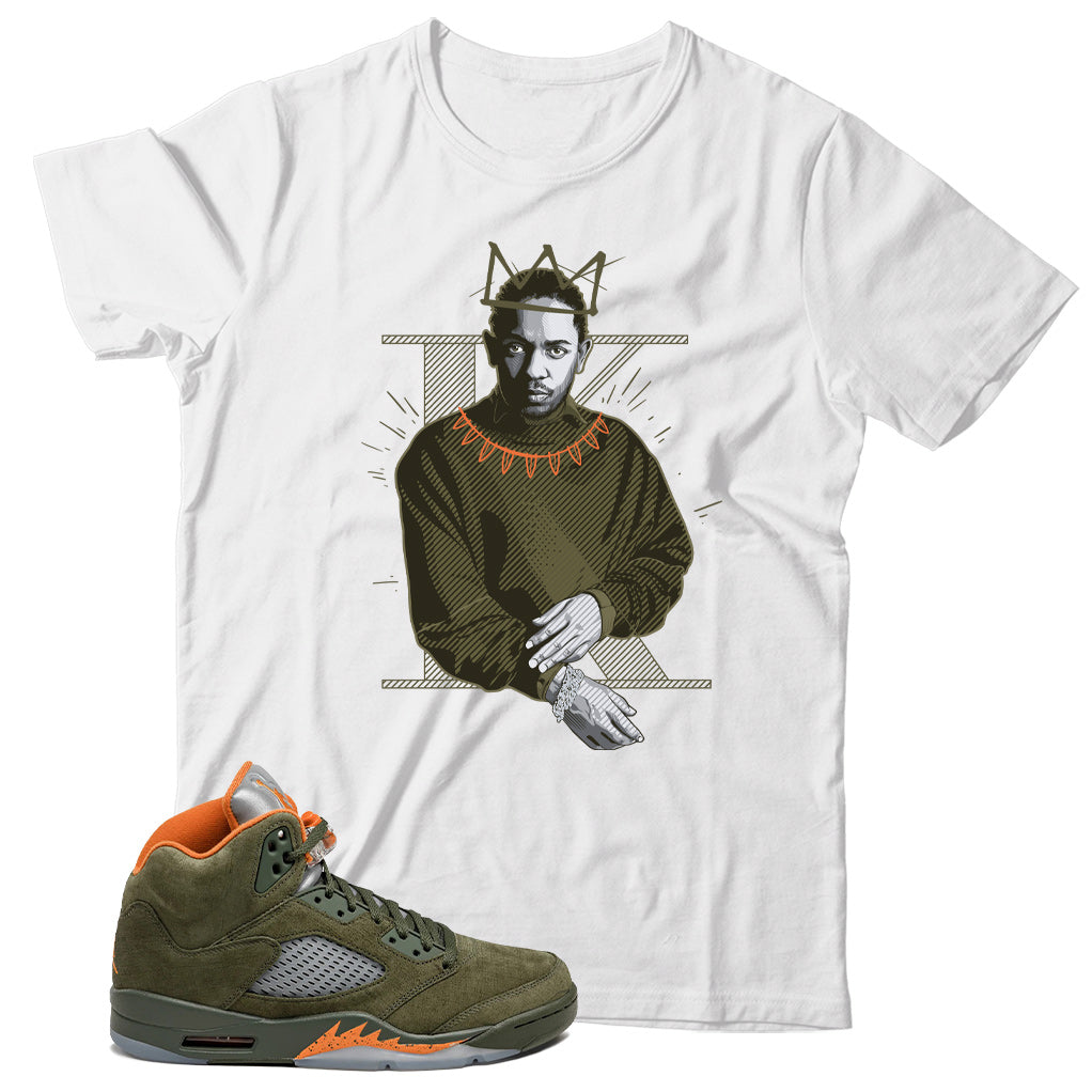 Jordan 5 Olive shirt