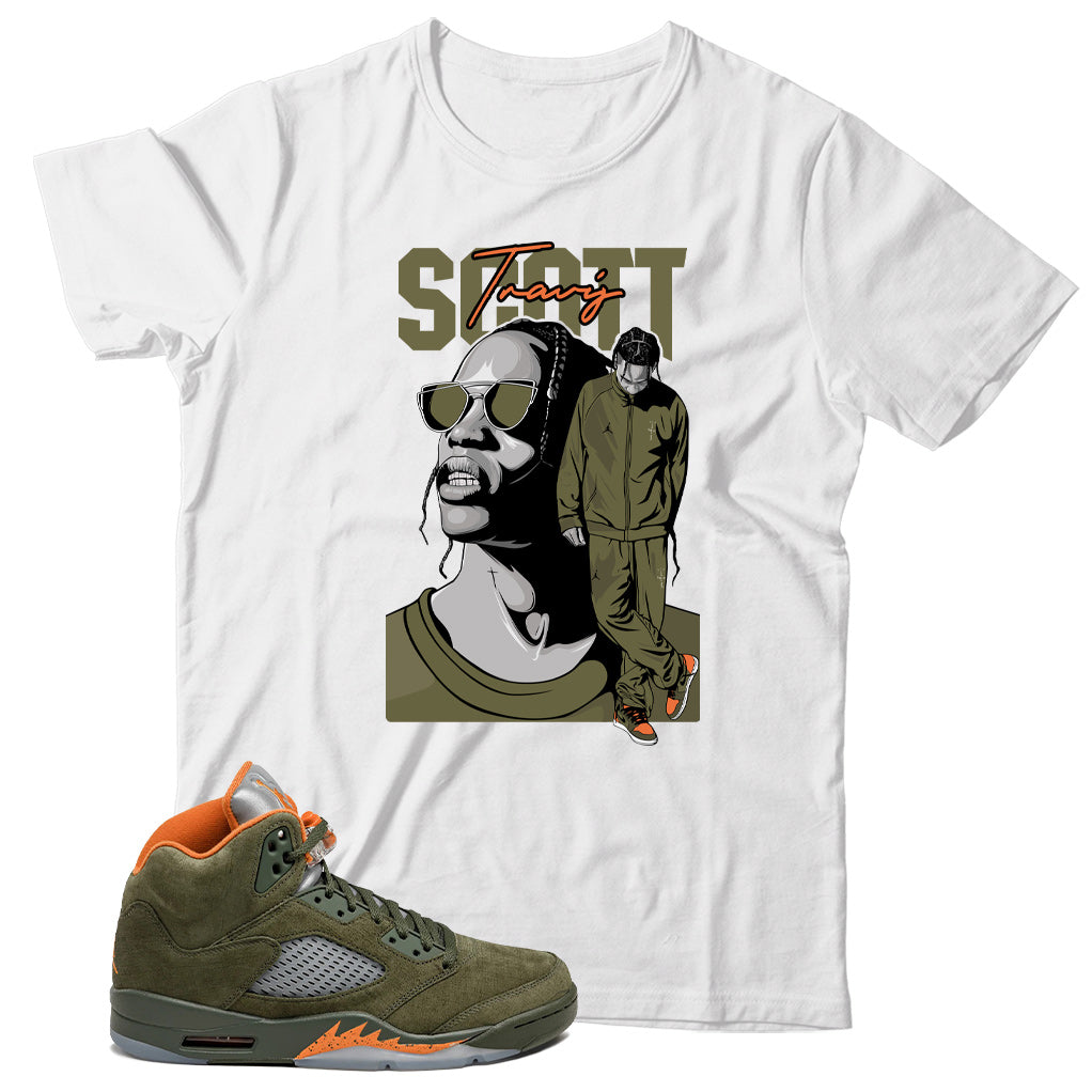 Jordan 5 Olive shirt