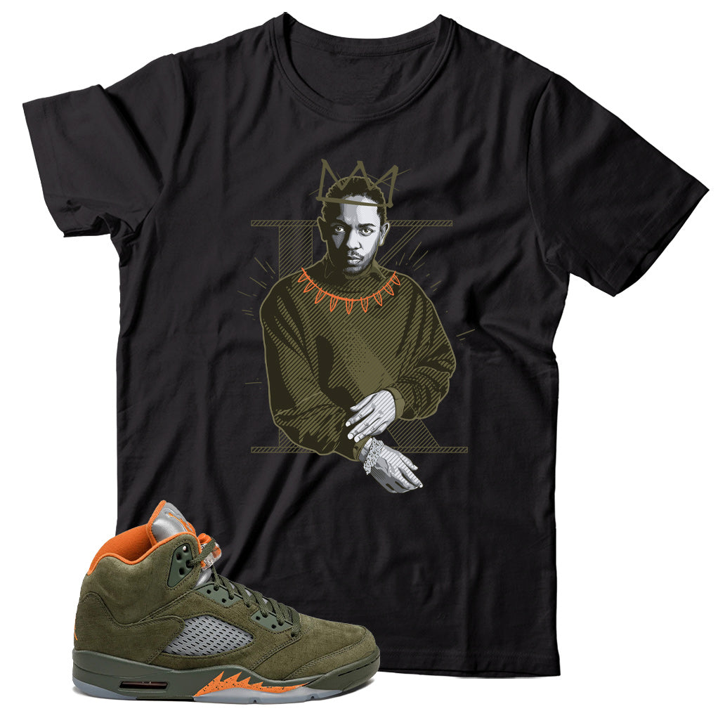 Jordan 5 Olive shirt