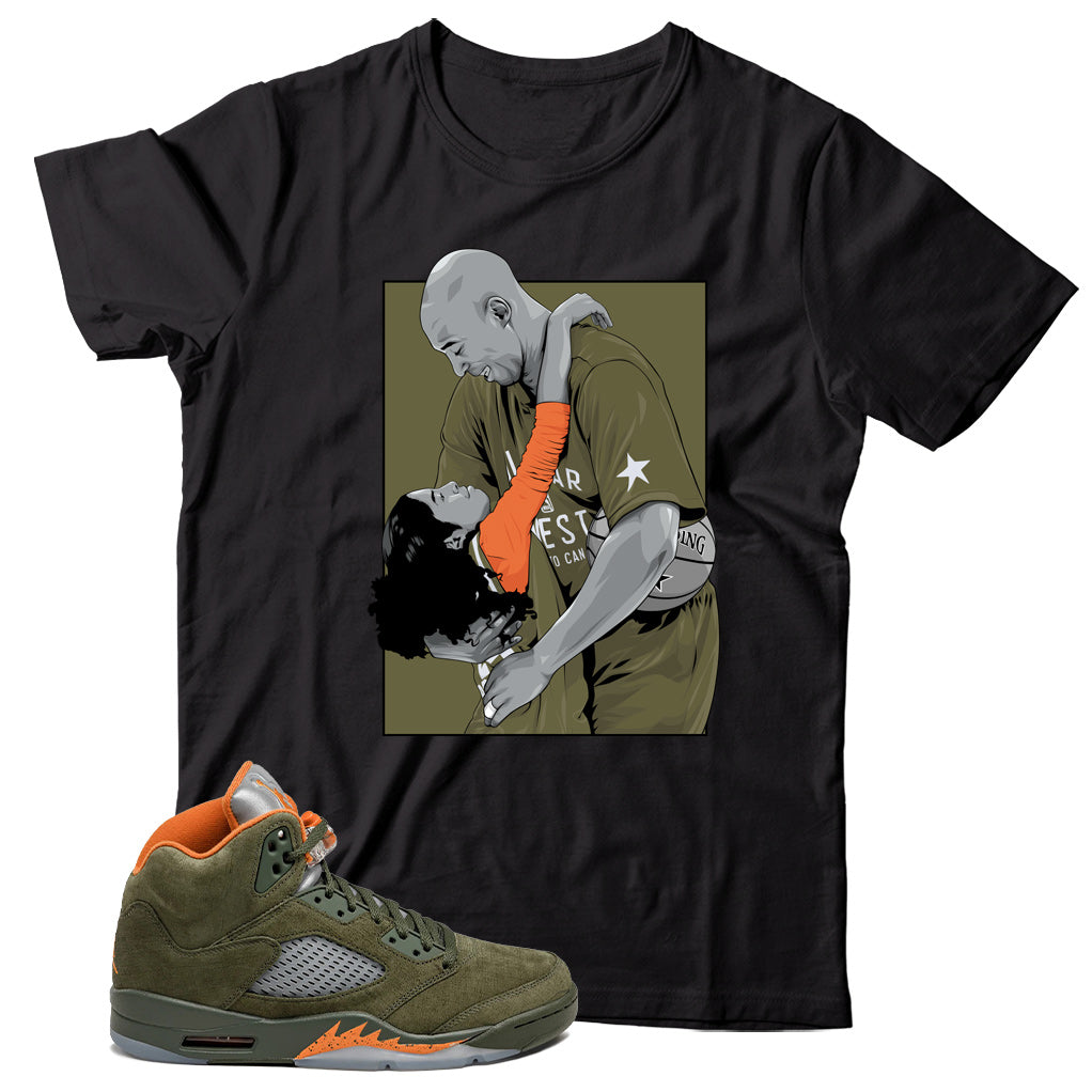 Jordan 5 Olive shirt