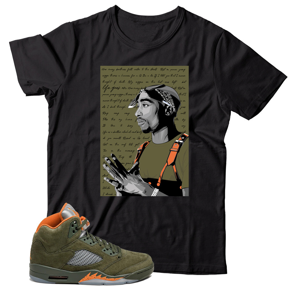 Shirt Match Jordan 5 Olive