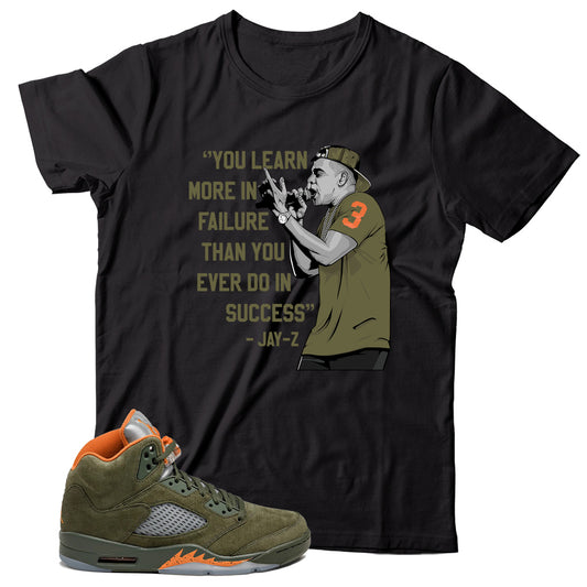 Jordan 5 Olive shirt