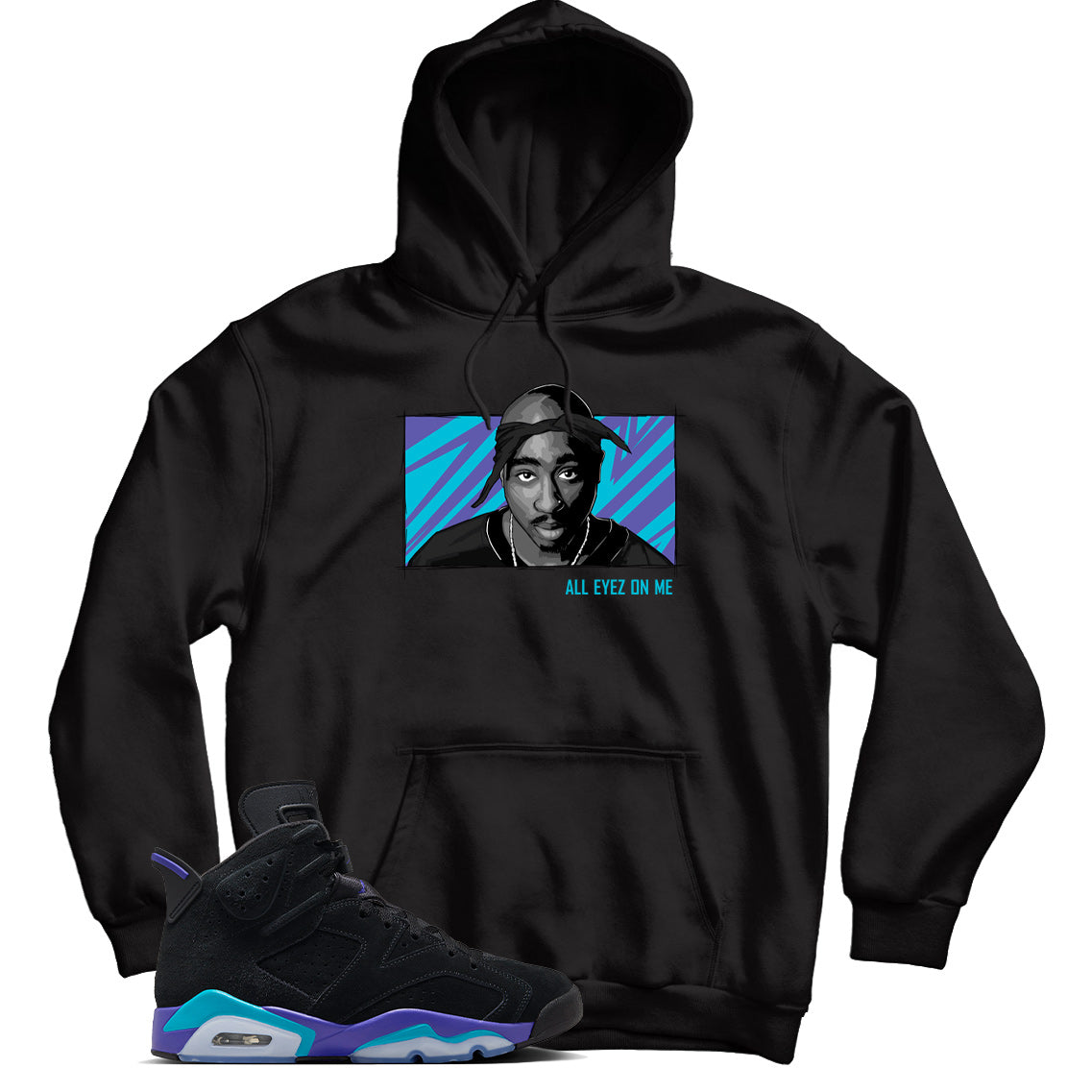 Jordan 6 Aqua hoodie