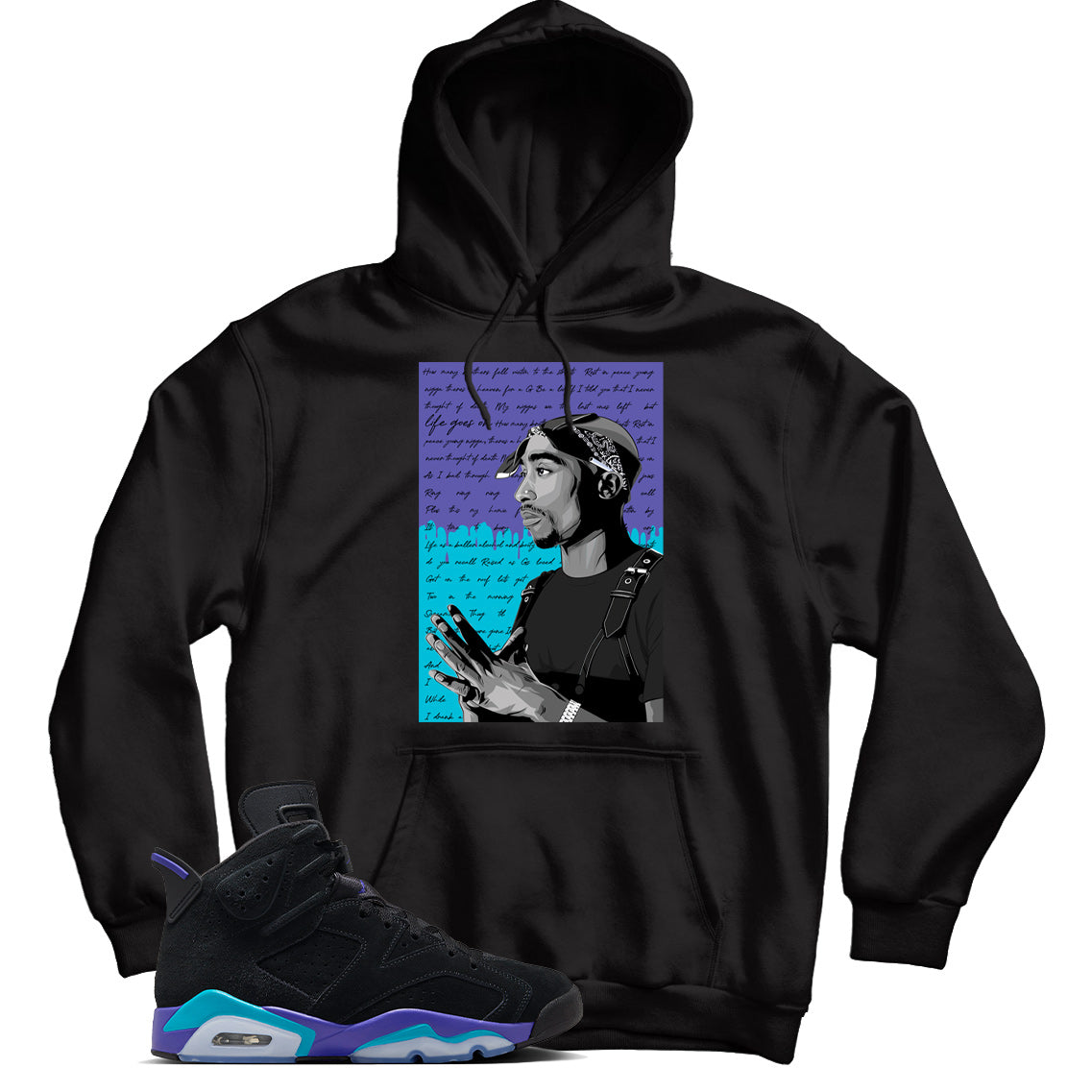 Jordan 6 Aqua hoodie