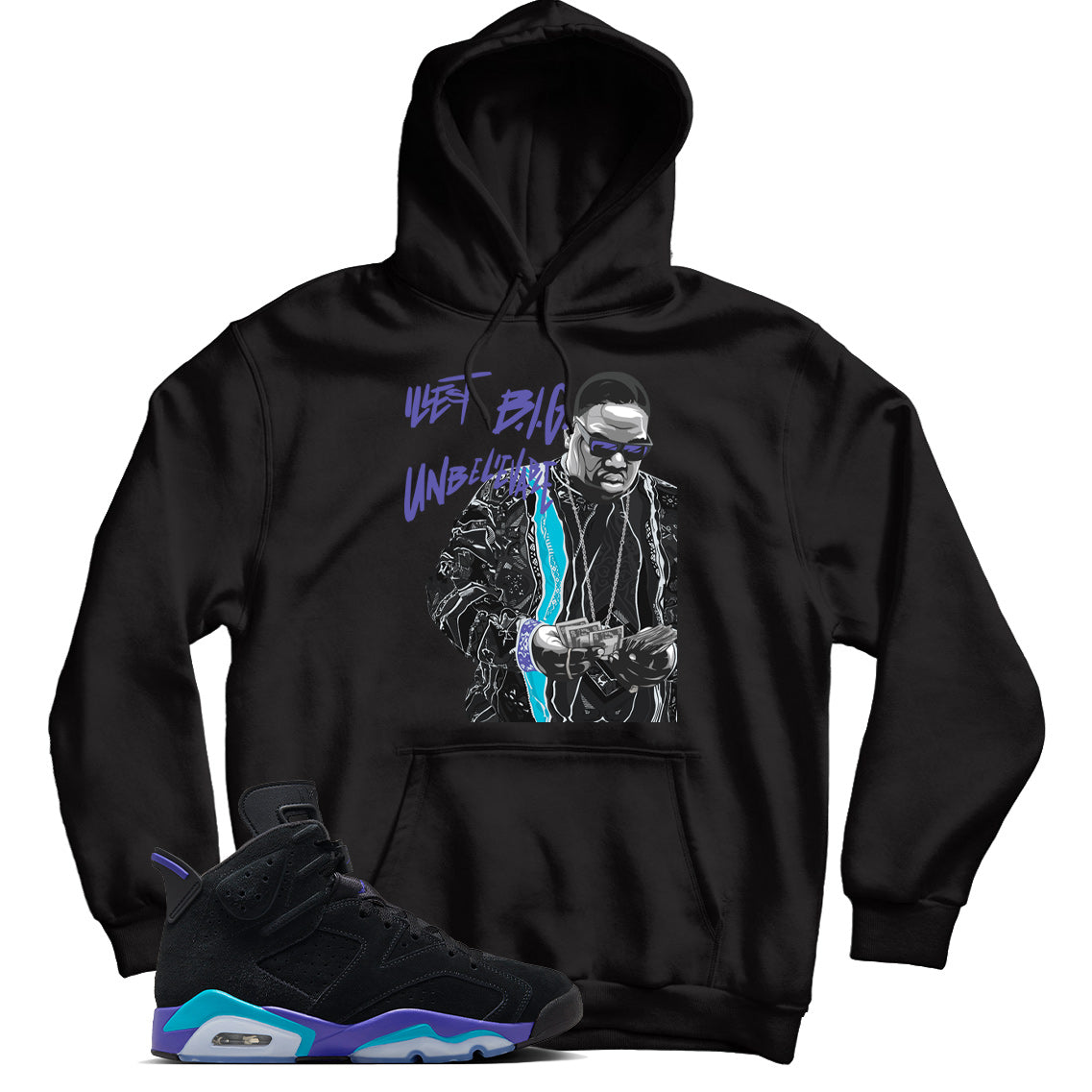 hoodie match Jordan 6 Aqua