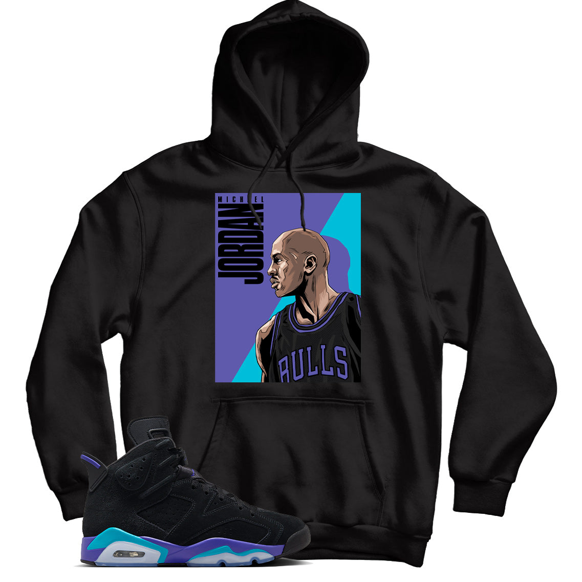 Jordan 6 Aqua hoodie