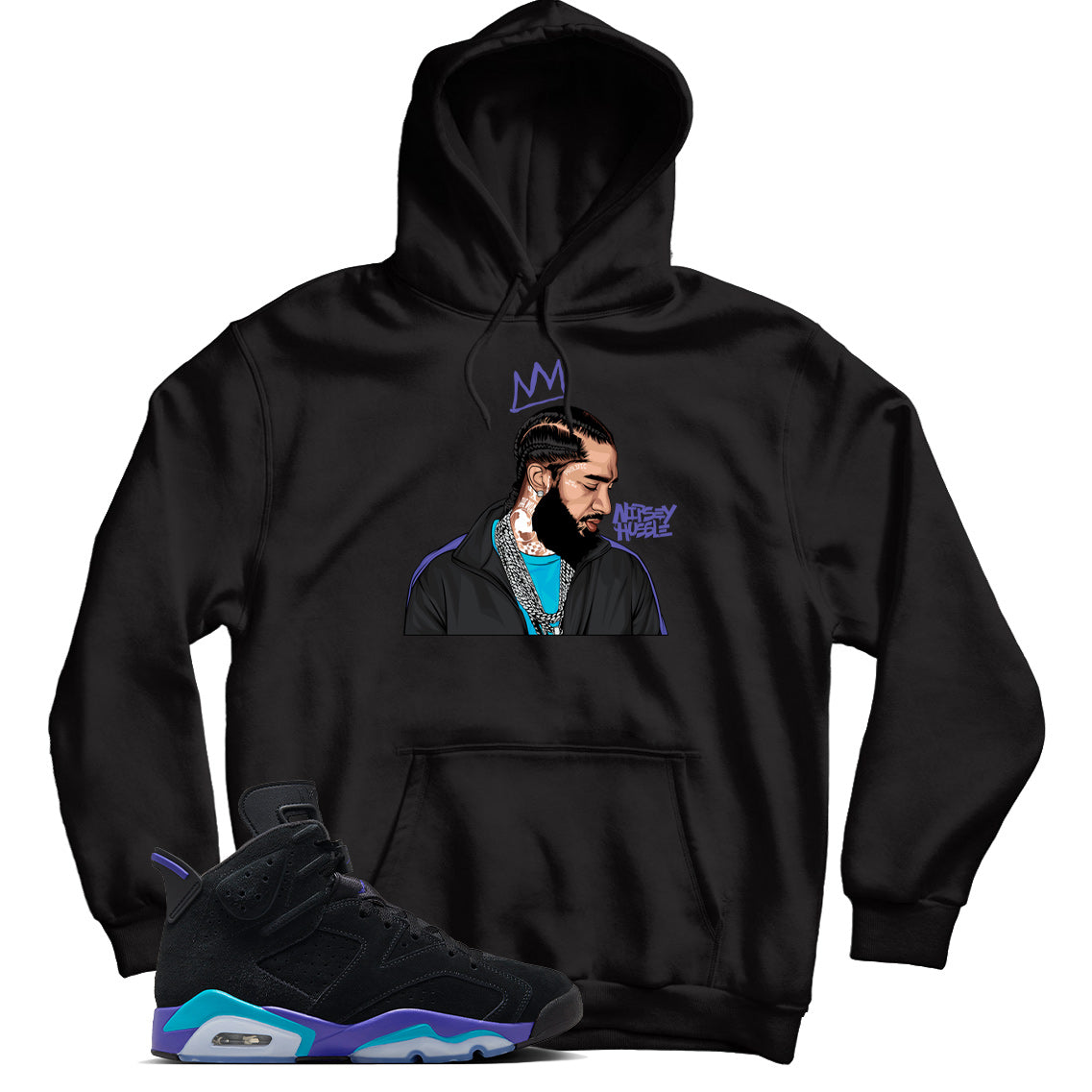 Jordan 6 Aqua hoodie