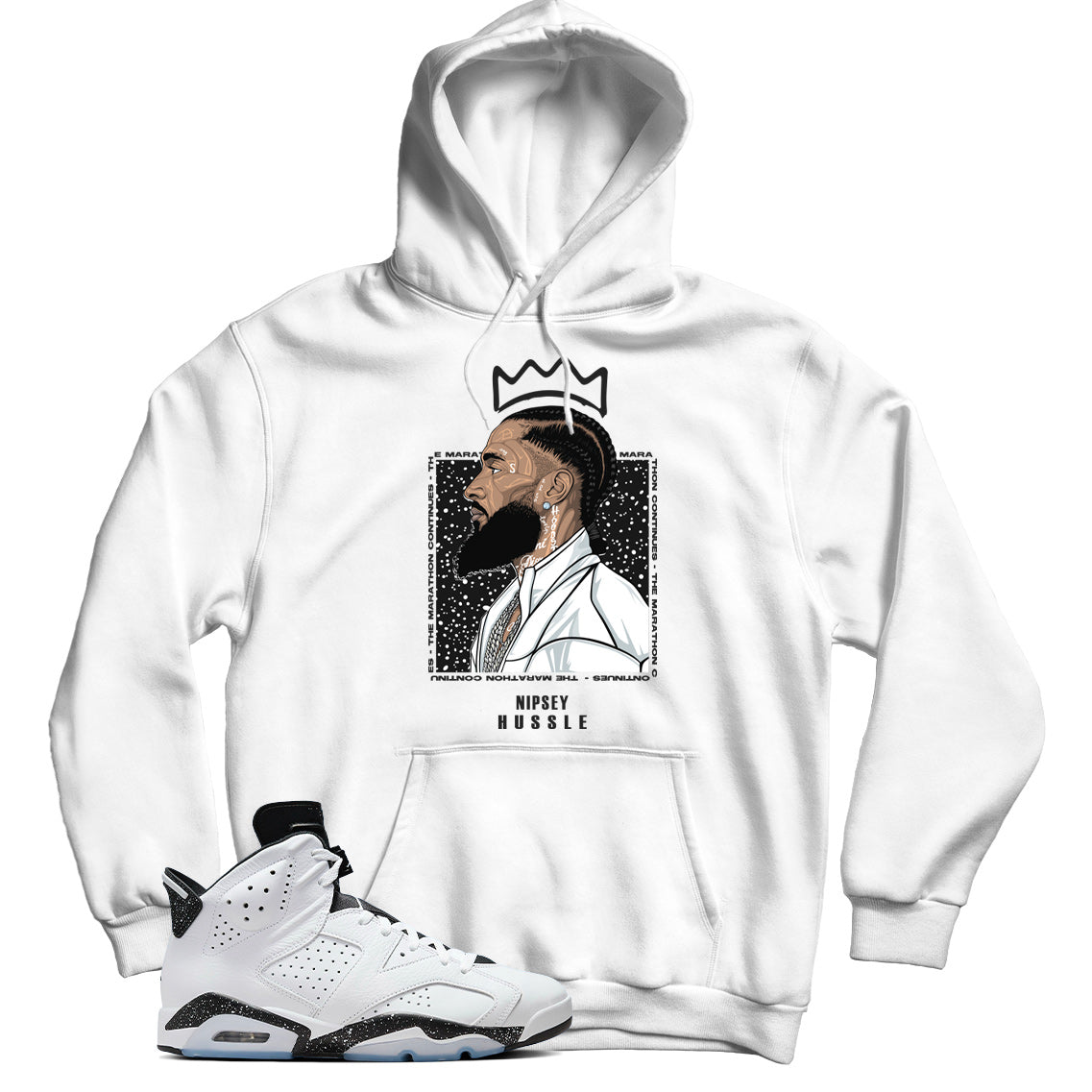 Jordan 6 Reverse Oreo hoodie