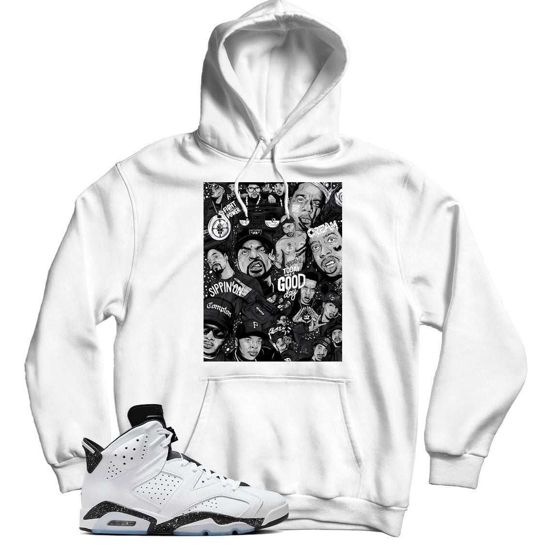 Jordan 6 Reverse Oreo hoodie