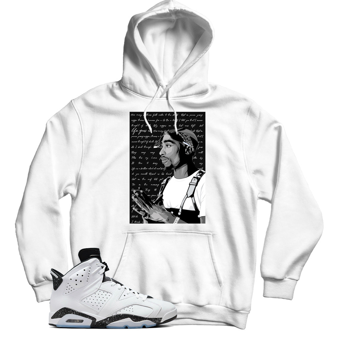 Jordan 6 Reverse Oreo hoodie