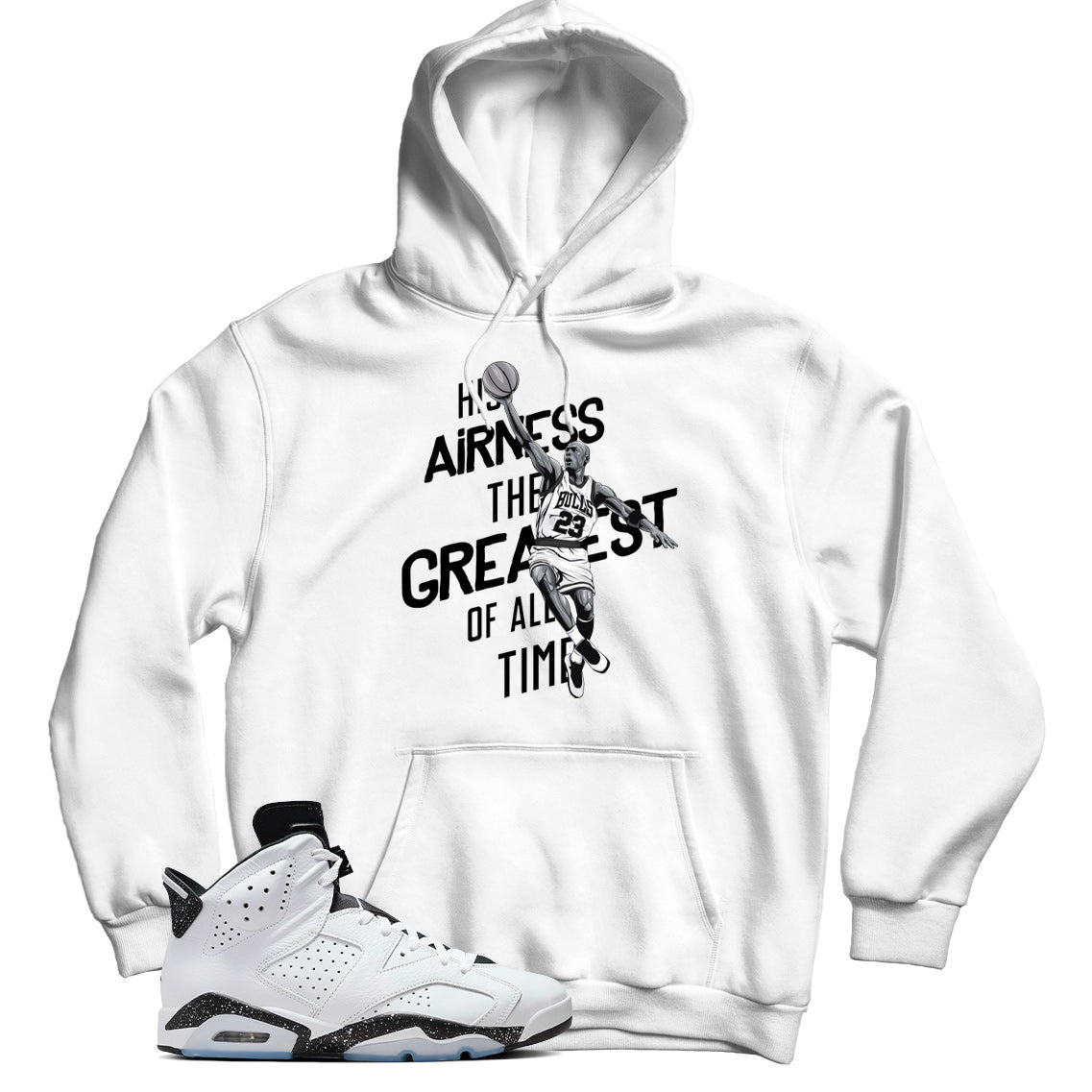 Jordan 6 Reverse Oreo hoodie