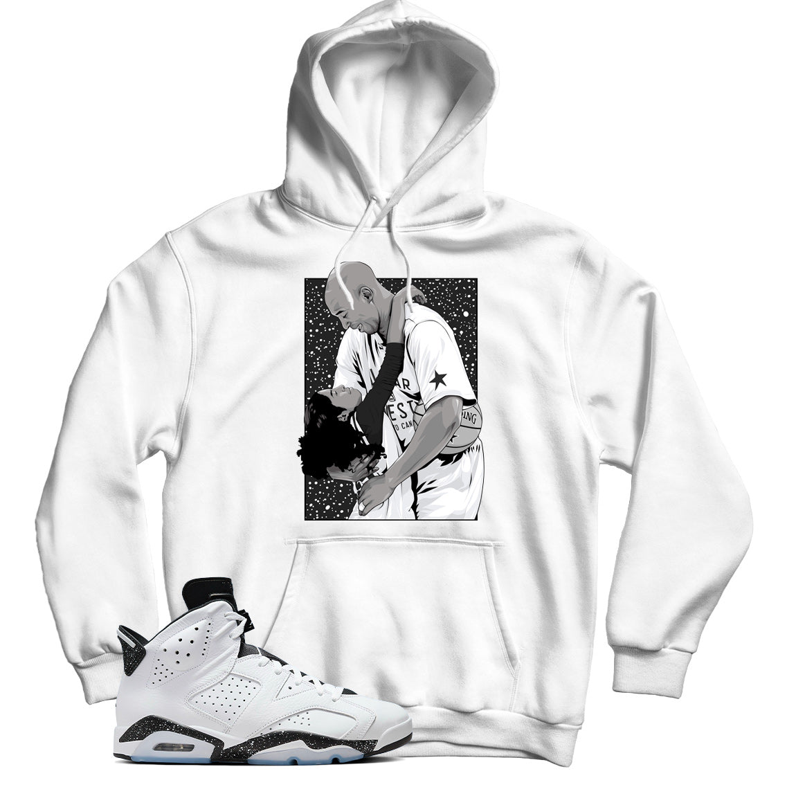 Jordan 6 Reverse Oreo hoodie