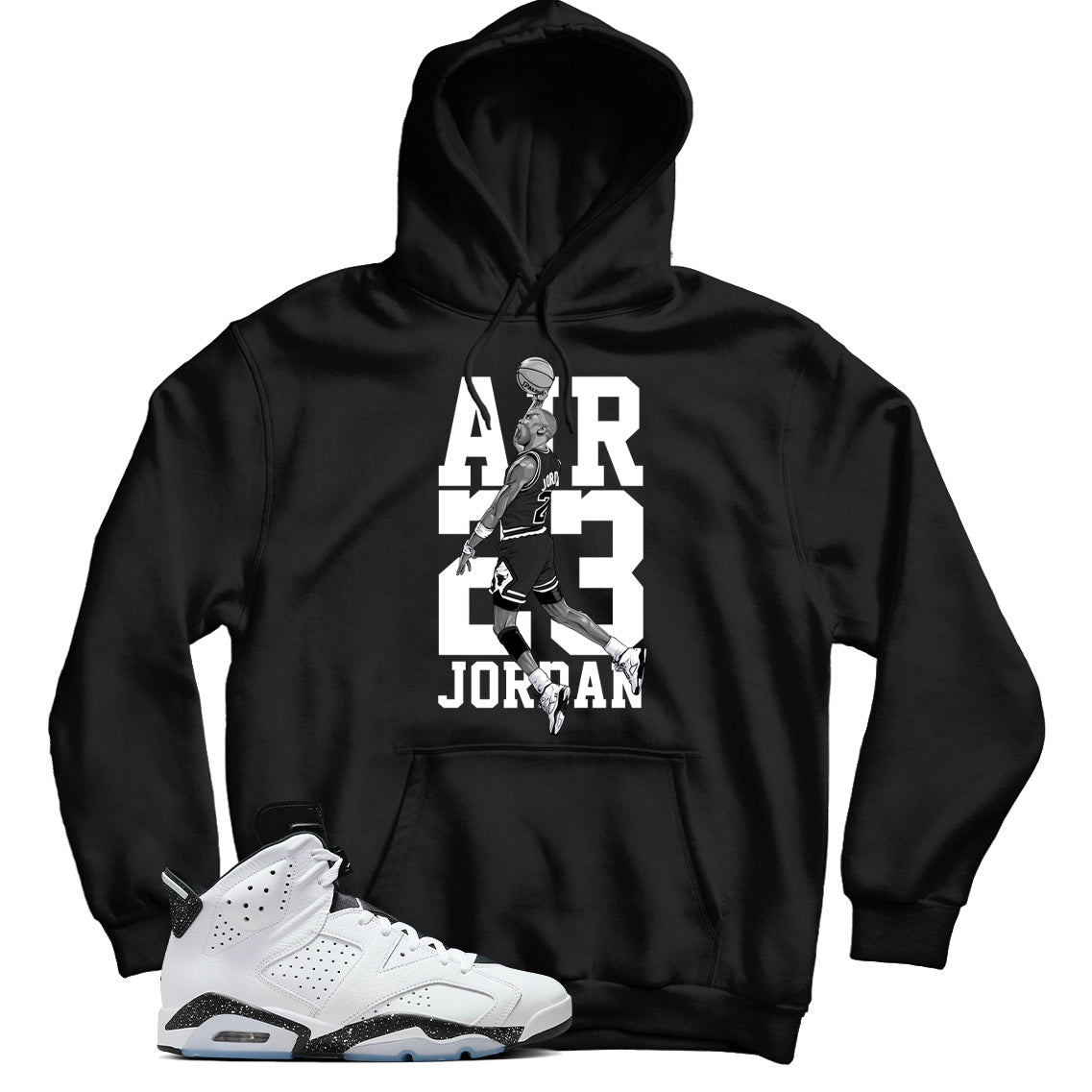 Jordan 6 Reverse Oreo hoodie