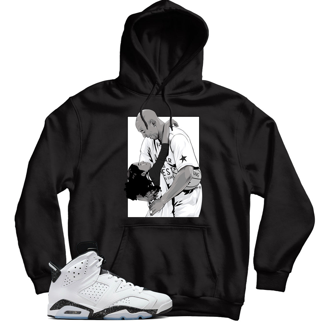 Jordan 6 Reverse Oreo hoodie