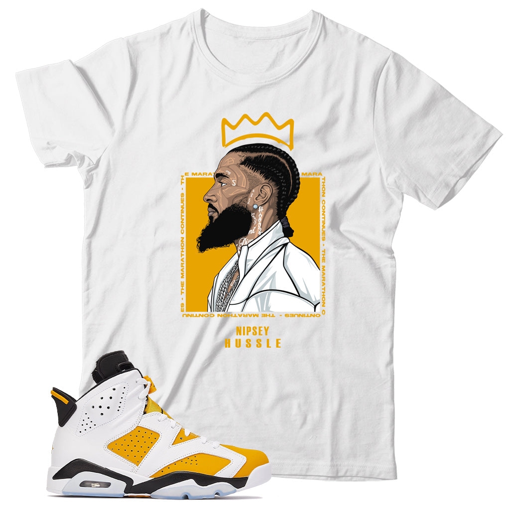 Jordan 6 Yellow Ochre shirt