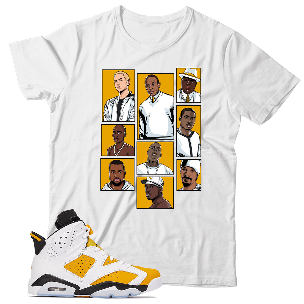 Jordan 6 Yellow Ochre shirt