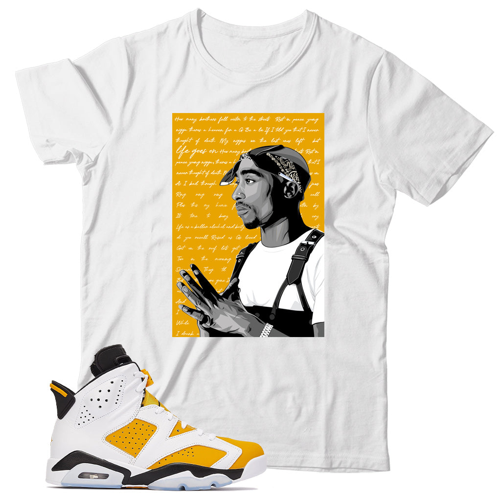 Jordan 6 Yellow Ochre shirt