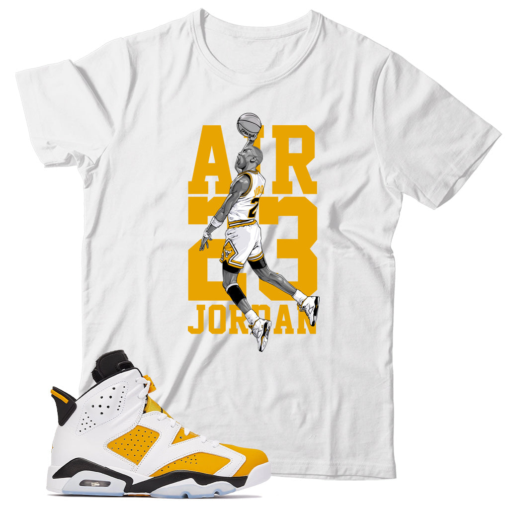 Jordan 6 Yellow Ochre shirt