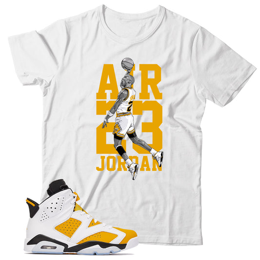 Jordan 6 Yellow Ochre shirt