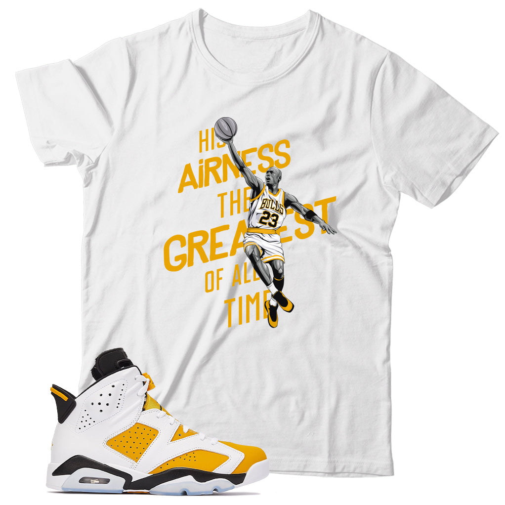 Jordan 6 Yellow Ochre shirt